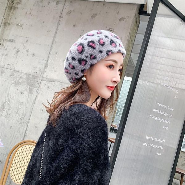 jiuce 040 winter women 100% women leopard print beret hat elegant artist pumpkin beret cap, Blue;gray
jiuce 040 winter women 100% women leopard print beret hat elegant artist pumpkin beret cap, Blue;gray