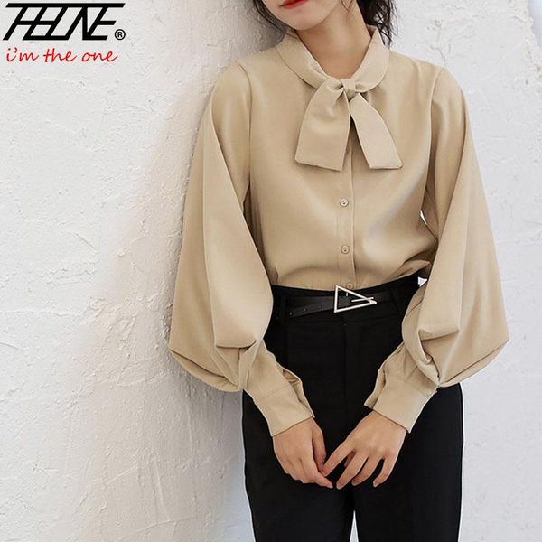 women's blouses & shirts thhone vintage blusas de mujer women shirtsropa solid color black lantern sleeve bow collar long blouse female, White
women's blouses & shirts thhone vintage blusas de mujer women shirtsropa solid color black lantern sleeve bow collar long blouse female, White