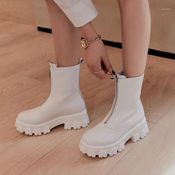 fashion genuine leather zippers chunky high heels boots winter ankle boots 2020 platform shoes woman size 41 421, Black
fashion genuine leather zippers chunky high heels boots winter ankle boots 2020 platform shoes woman size 41 421, Black