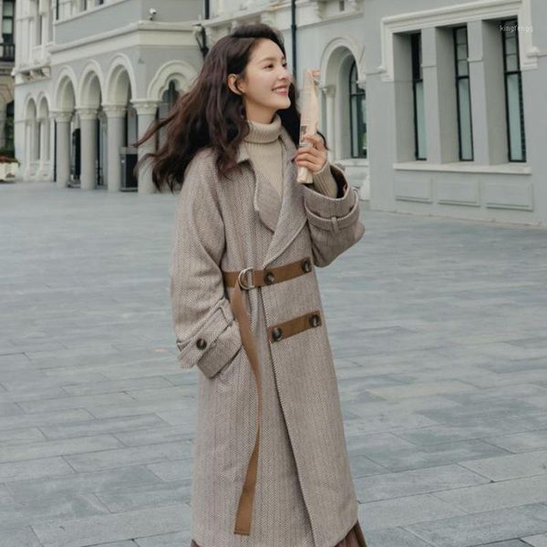 sweet striped womens long coats 2020 winter belt wool blend coat and jacket full sleeve turn-down collar ladies coats1, Black
sweet striped womens long coats 2020 winter belt wool blend coat and jacket full sleeve turn-down collar ladies coats1, Black