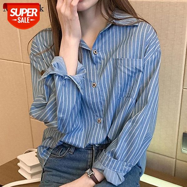 2021 New Autumn Casual Women Blouses Stripe Turn-down Collar Cardigan Women Tops And Blouses Loose Harajuku Shirt 10429 #ZA8V, White
2021 New Autumn Casual Women Blouses Stripe Turn-down Collar Cardigan Women Tops And Blouses Loose Harajuku Shirt 10429 #ZA8V, White