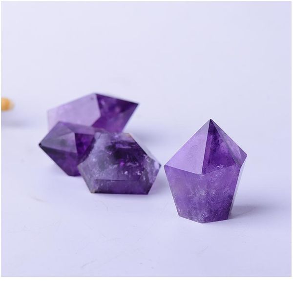 1pc large natural amethyst hexagonal column crystal point mineral ornament home furnishing diy gift decoration jllqbh, Black
1pc large natural amethyst hexagonal column crystal point mineral ornament home furnishing diy gift decoration jllqbh, Black