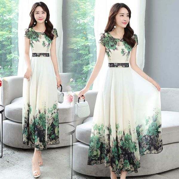 summer short sleeve scoop neck ankle-length a-line chiffon floral print big swing pink blue green women cocktail dresses 9759 party, Black
summer short sleeve scoop neck ankle-length a-line chiffon floral print big swing pink blue green women cocktail dresses 9759 party, Black