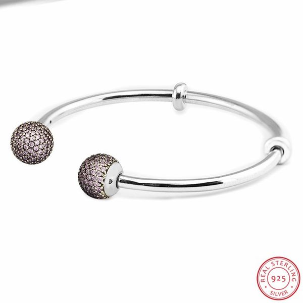 hand-finished moments silver 925 open bangles for women fine jewelry with dazzle pink cz pave end caps & two sers flb046b 1028, Black
hand-finished moments silver 925 open bangles for women fine jewelry with dazzle pink cz pave end caps & two sers flb046b 1028, Black