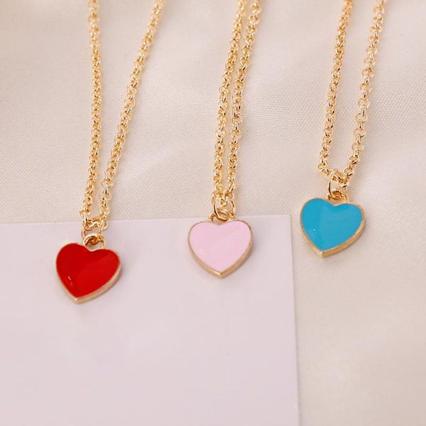 fashion red pink blue heart-shaped pendant necklace elegant women's wedding clavicle chain jewelry romantic valentine's gifts, Silver
fashion red pink blue heart-shaped pendant necklace elegant women's wedding clavicle chain jewelry romantic valentine's gifts, Silver