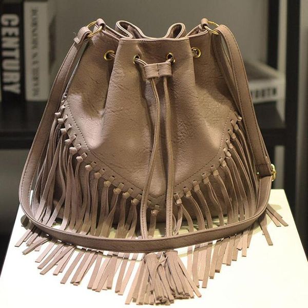 new pu leather women bucket shoulder bag fashion panelled tassel crossbody bag female messenger small handbags
new pu leather women bucket shoulder bag fashion panelled tassel crossbody bag female messenger small handbags