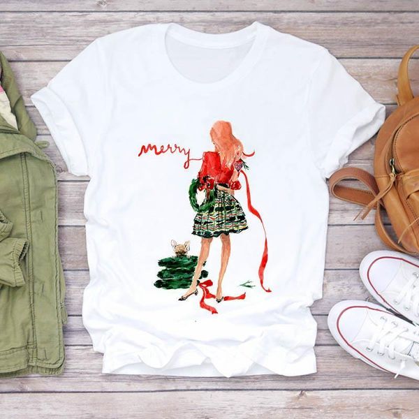women new year watercolor fashion 90s merry christmas print lady t-shirts t shirt ladies womens graphic female tee t-shirt, White
women new year watercolor fashion 90s merry christmas print lady t-shirts t shirt ladies womens graphic female tee t-shirt, White