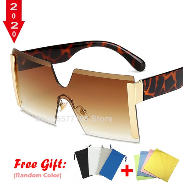 sunglasses 2021 oversized square rimless women brand designer flat big sun glasses female one piece travel gafa de sol, White;black
sunglasses 2021 oversized square rimless women brand designer flat big sun glasses female one piece travel gafa de sol, White;black