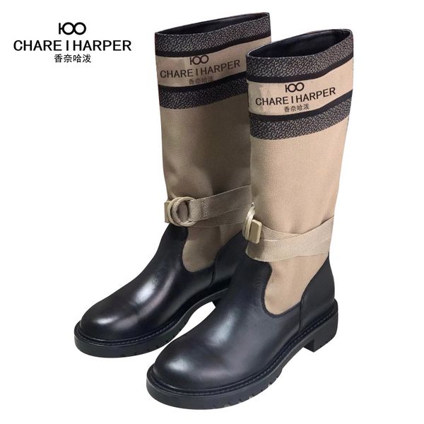 french charedio 12 inch long boots, napa leather women's boots, 3cm square heel, version box dust bag, Black
french charedio 12 inch long boots, napa leather women's boots, 3cm square heel, version box dust bag, Black