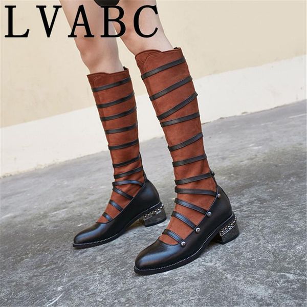 2020 new winter womens square low heel riding motorcycle heel knee high boots punk gladiator platform up shoes plus size 32-48, Black
2020 new winter womens square low heel riding motorcycle heel knee high boots punk gladiator platform up shoes plus size 32-48, Black