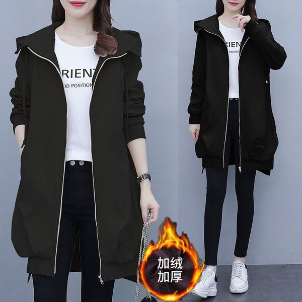 women's jackets 2021 jacket hooded long sleeve casual windbreaker female loose oversize ladies outerwear plus size 3xl, Black;brown
women's jackets 2021 jacket hooded long sleeve casual windbreaker female loose oversize ladies outerwear plus size 3xl, Black;brown