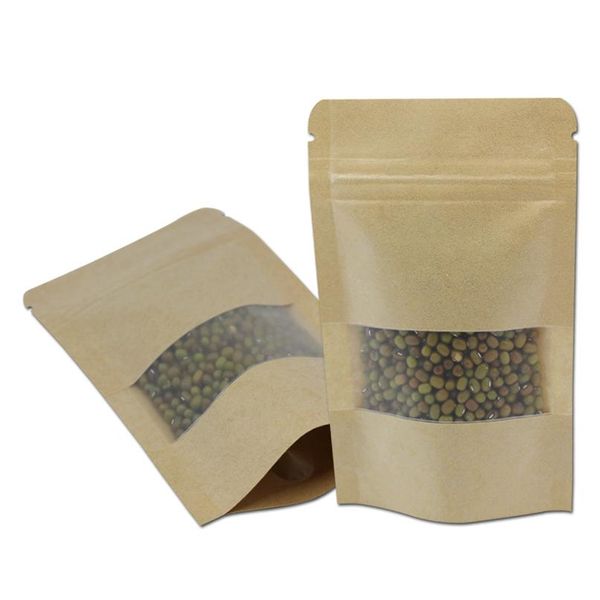 100 шт. kraft paper stand up zip lock упаковочные пакеты с прозрачным матовым окном resealable brown zipper snack упаковка wmtcie
100 шт. kraft paper stand up zip lock упаковочные пакеты с прозрачным матовым окном resealable brown zipper snack упаковка wmtcie