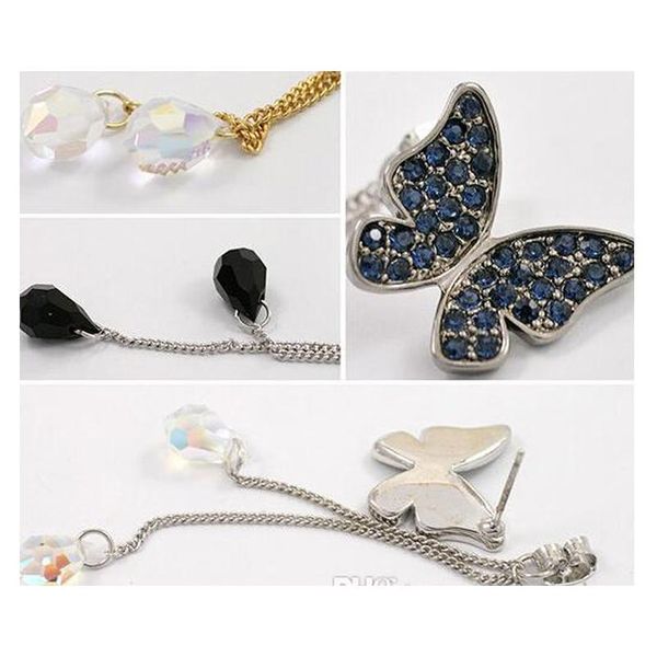 vintage butterfly full drill tassel long section drops pendant earrings wholesa sqcqkc queen66, Silver
vintage butterfly full drill tassel long section drops pendant earrings wholesa sqcqkc queen66, Silver