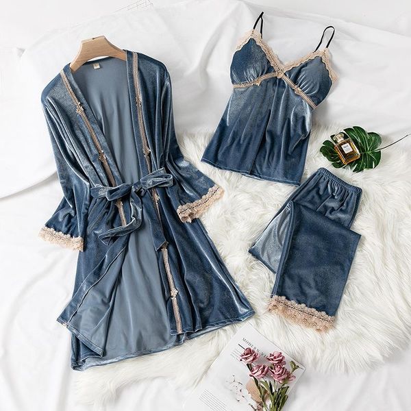 women's sleepwear women 3pcs pajamas set velour soft nightwear kimono bathrobe gown autumn winter pyjamas nightgown homewear, Black;red
women's sleepwear women 3pcs pajamas set velour soft nightwear kimono bathrobe gown autumn winter pyjamas nightgown homewear, Black;red