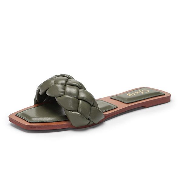 brand design women's shoes classic woven pu leather ladies slippers square toe flip flops plus size 42 indoor shoes slides women, Black
brand design women's shoes classic woven pu leather ladies slippers square toe flip flops plus size 42 indoor shoes slides women, Black
