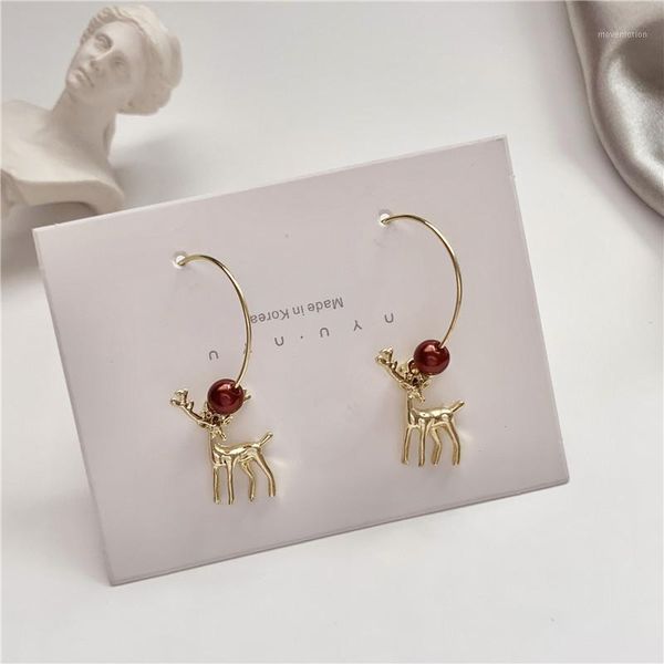 christmas the new cute elk korea personality red imitation pearl exaggeration hoop earrings women fashion jewelry accessories1, Golden;silver
christmas the new cute elk korea personality red imitation pearl exaggeration hoop earrings women fashion jewelry accessories1, Golden;silver