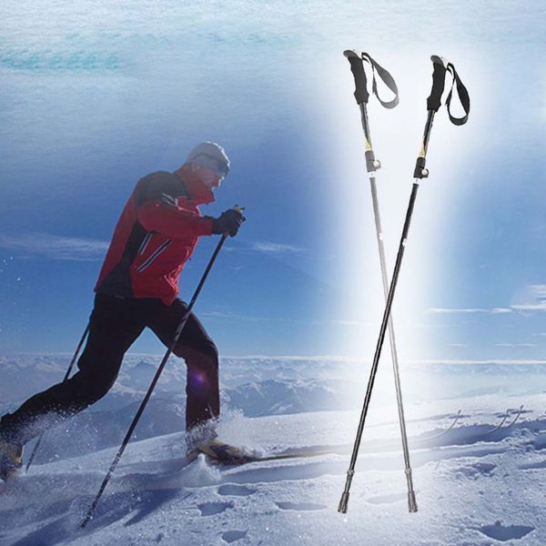 outdoor winter handle ski poles 5 knots aluminum folding mountaineering crutch
outdoor winter handle ski poles 5 knots aluminum folding mountaineering crutch