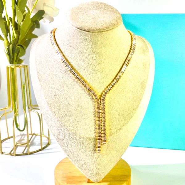 Necklace Classic Simple Pendant Necklaces Bright Diamond Jewelry 18k White Gold Plated Tennis Graduated Gift Box Accessories With Pochette Bijoux Wholesale
Necklace Classic Simple Pendant Necklaces Bright Diamond Jewelry 18k White Gold Plated Tennis Graduated Gift Box Accessories With Pochette Bijoux Wholesale