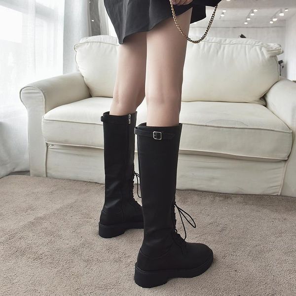 women boots over knee autumn shoes boots-women winter footwear round toe luxury designer over-the-knee leather mid calf, Black
women boots over knee autumn shoes boots-women winter footwear round toe luxury designer over-the-knee leather mid calf, Black
