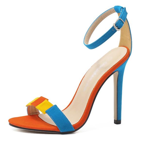 women sandals open toe large high heels women 11.5cm color matching high heel sandals wedding shoes, Black
women sandals open toe large high heels women 11.5cm color matching high heel sandals wedding shoes, Black