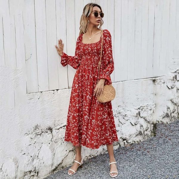 straight 2021 spring / summer new floral long sleeve medium length dress for women, Black;gray
straight 2021 spring / summer new floral long sleeve medium length dress for women, Black;gray