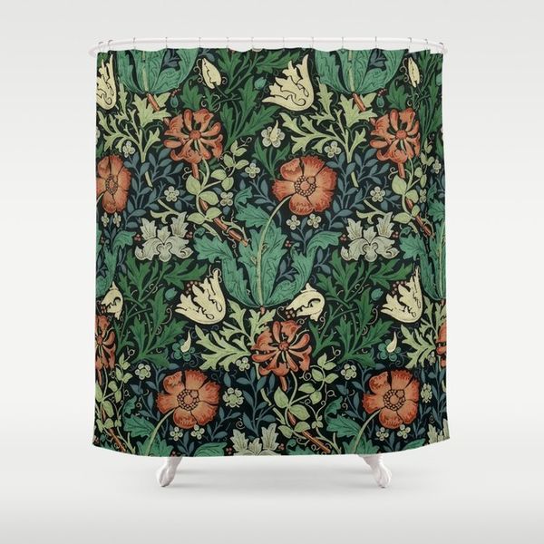 william morris compton floral art nouveau pattern shower curtain waterproof flower print curtains for bathroom shower with hook
william morris compton floral art nouveau pattern shower curtain waterproof flower print curtains for bathroom shower with hook