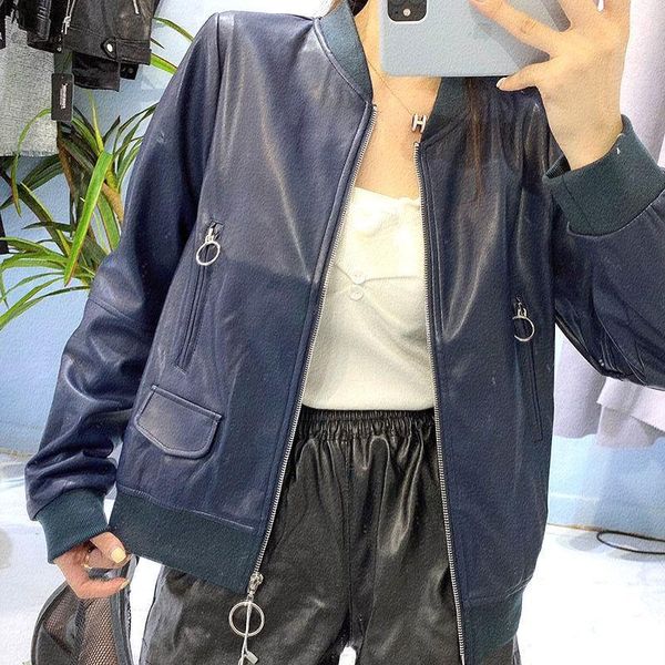 pu faux leather soft cropped jackets rib zipper bomber baseball outerwear slim women full sleeve streetwear dark blue red top, Black
pu faux leather soft cropped jackets rib zipper bomber baseball outerwear slim women full sleeve streetwear dark blue red top, Black