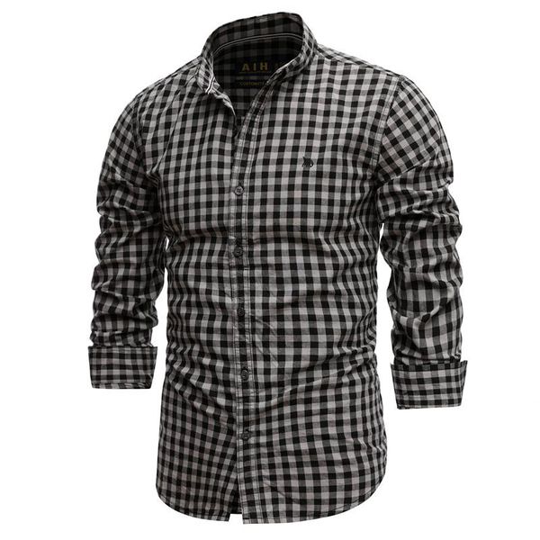2021 new spring 100% cotton plaid shirt casual slim fit men shirt long sleeve men's social dress shirts, White;black
2021 new spring 100% cotton plaid shirt casual slim fit men shirt long sleeve men's social dress shirts, White;black