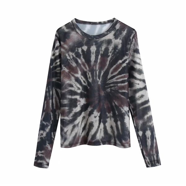 2021 new semi sheer mesh women fashion tie-dye printed see through tulle long sleeve woman vintage blouse d74x, White
2021 new semi sheer mesh women fashion tie-dye printed see through tulle long sleeve woman vintage blouse d74x, White