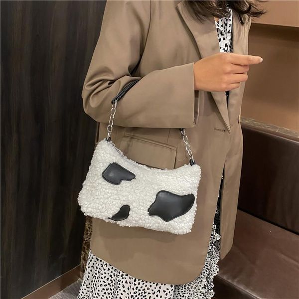 shoulder bags 2021 milch cow print one-shoulder bag spot personality baguette fashion maomao tote for women
shoulder bags 2021 milch cow print one-shoulder bag spot personality baguette fashion maomao tote for women