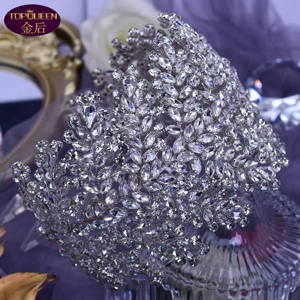 high-end luxury diamond tiara baroque crystal bridal headwear crown rhinestone with wedding jewelry hair accessories diamond bridal crowns h, Silver
high-end luxury diamond tiara baroque crystal bridal headwear crown rhinestone with wedding jewelry hair accessories diamond bridal crowns h, Silver