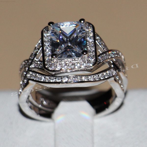 filled 4ct white new popular gold jewelry 10kt z simulated diamond princess wedding engagement rings set for women s, Silver
filled 4ct white new popular gold jewelry 10kt z simulated diamond princess wedding engagement rings set for women s, Silver