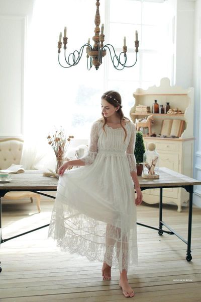 women's sleepwear wholesale- 2021 spring princess nightdress royal pyjamas women's long nightgown white lace can outer wear1, Black;red
women's sleepwear wholesale- 2021 spring princess nightdress royal pyjamas women's long nightgown white lace can outer wear1, Black;red