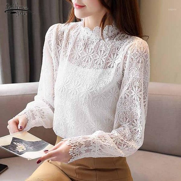 2021 women fashion autumn long sleeve slim fit blouse stand-up collar lace inner bottoming shirt pullover solid white 110981
2021 women fashion autumn long sleeve slim fit blouse stand-up collar lace inner bottoming shirt pullover solid white 110981