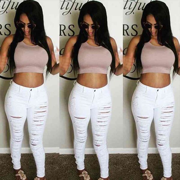 fall skinny jeans women denim pants holes destroyed knee pencil pants casual trousers black white stretch ripped jeans, Blue
fall skinny jeans women denim pants holes destroyed knee pencil pants casual trousers black white stretch ripped jeans, Blue