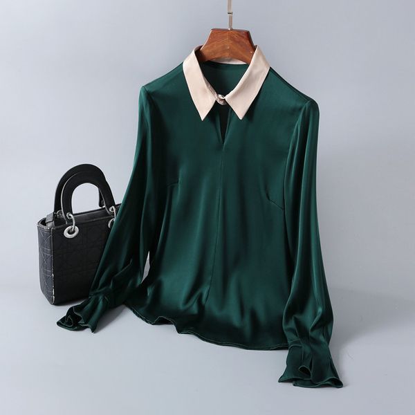 2020 button new down a pencil and silk shirt ladies suit color contrast boutique women's fashions in early spring tkdb, White
2020 button new down a pencil and silk shirt ladies suit color contrast boutique women's fashions in early spring tkdb, White