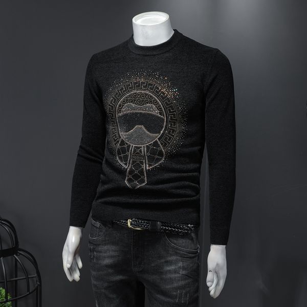 2020 autumn and winter new men's thickened warmth slim pullover velvet sweater round neck bottoming shirt, White;black
2020 autumn and winter new men's thickened warmth slim pullover velvet sweater round neck bottoming shirt, White;black