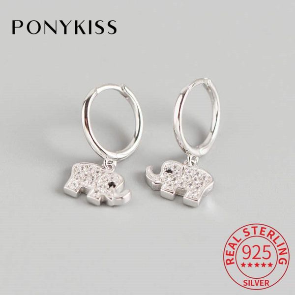 hoop & huggie ponykiss real s925 sterling silver elephant animal zircon earrings women party fine jewelry accessories romantic gift, Golden;silver
hoop & huggie ponykiss real s925 sterling silver elephant animal zircon earrings women party fine jewelry accessories romantic gift, Golden;silver