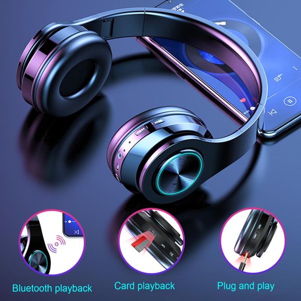 t6 headphones support tf card active noise led light wireless bluetooth headphones foldable 9d stereo earphones for mobile
t6 headphones support tf card active noise led light wireless bluetooth headphones foldable 9d stereo earphones for mobile