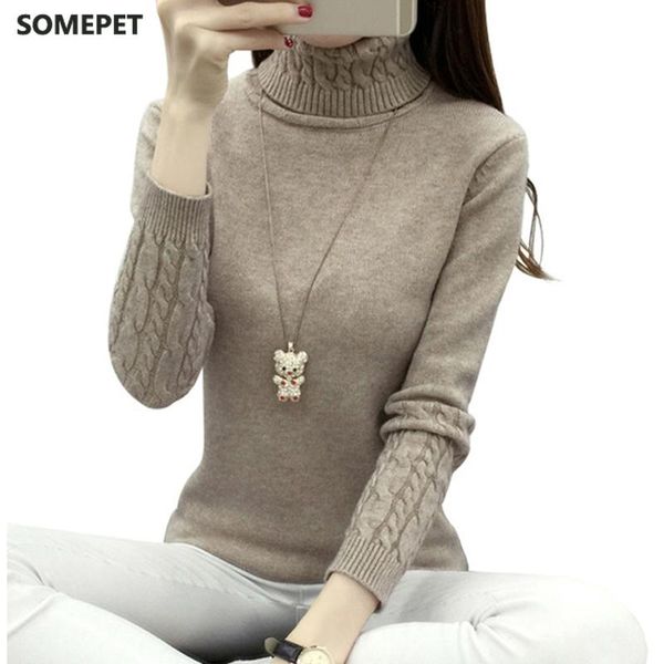 women's sweaters thick warm women turtleneck 2021 winter and pullovers knit long sleeve cashmere sweater female jumper, White;black 
women's sweaters thick warm women turtleneck 2021 winter and pullovers knit long sleeve cashmere sweater female jumper, White;black