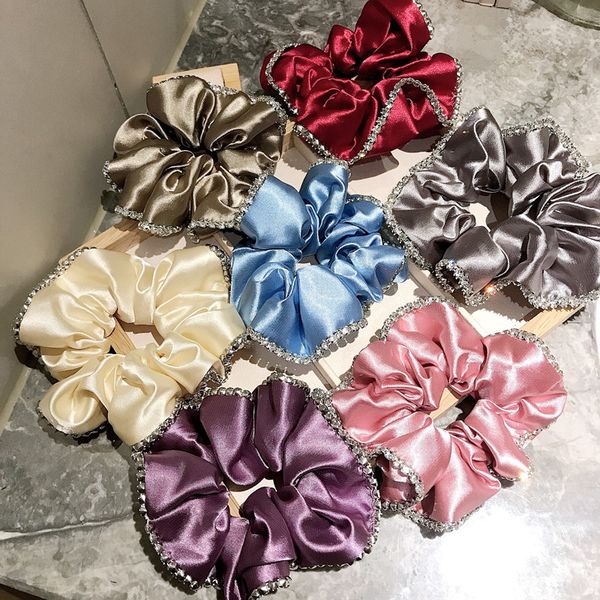 7 colors ins silk hair rubber bands vintage solid color women headbands fashion sport elastic yoga hair bands, Pink
7 colors ins silk hair rubber bands vintage solid color women headbands fashion sport elastic yoga hair bands, Pink
