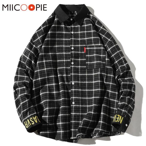 plus size 5xl mens casual long sleeve plaid shirt fashion turn-down collar pocket brand men clothing loose hip hop streetwear, White;black
plus size 5xl mens casual long sleeve plaid shirt fashion turn-down collar pocket brand men clothing loose hip hop streetwear, White;black