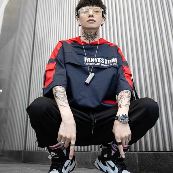 hip hop t-shirts men korean harajuku oversized tee shirts japan streetwear casual hooded high street boy kg-361, White;black
hip hop t-shirts men korean harajuku oversized tee shirts japan streetwear casual hooded high street boy kg-361, White;black