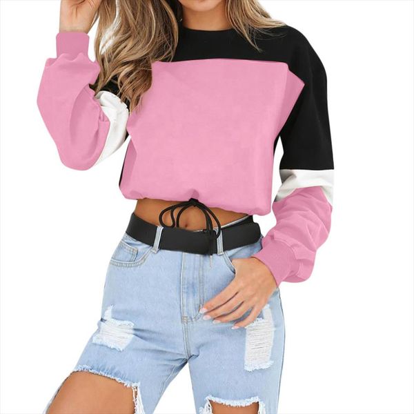 fashion patchwork color pullover women autumn female winter long sleeve casual sweatshirt sports short harajuk feminino y3, Black
fashion patchwork color pullover women autumn female winter long sleeve casual sweatshirt sports short harajuk feminino y3, Black