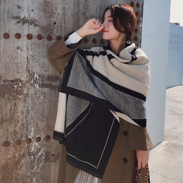 scarves, cloaks, women's wear, spring and autumn, autumn and winter, office oversized and thickened double-sided shawl shawl can be wor, Blue;gray
scarves, cloaks, women's wear, spring and autumn, autumn and winter, office oversized and thickened double-sided shawl shawl can be wor, Blue;gray