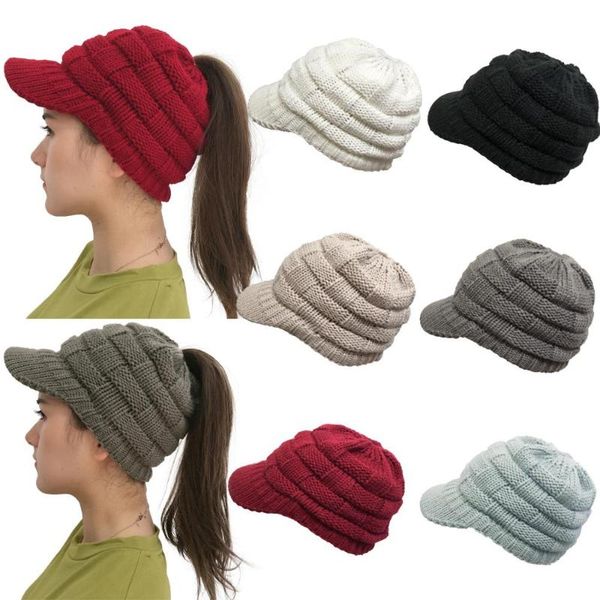 beanie/skull caps women's ribbed knit beanie tail warm messy high bun visor cap, Blue;gray
beanie/skull caps women's ribbed knit beanie tail warm messy high bun visor cap, Blue;gray