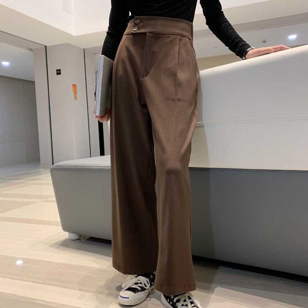spring and autumn new wide-leg suit pants women's temperament was thin black straight drape casual pants, Black;white
spring and autumn new wide-leg suit pants women's temperament was thin black straight drape casual pants, Black;white