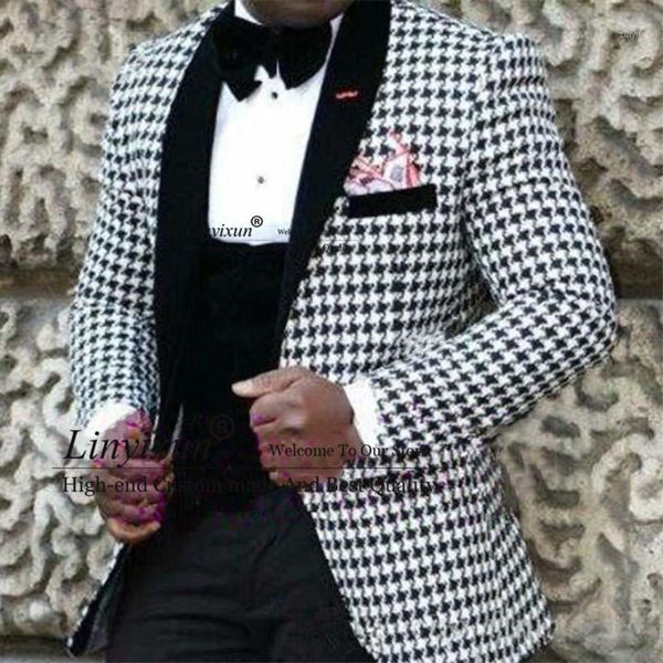 3 pieces selling mens groom formal wear houndstooth blazer dinner party prom suits groomsmen groom tuxedos men wedding suits bridegroom1, White;black
3 pieces selling mens groom formal wear houndstooth blazer dinner party prom suits groomsmen groom tuxedos men wedding suits bridegroom1, White;black