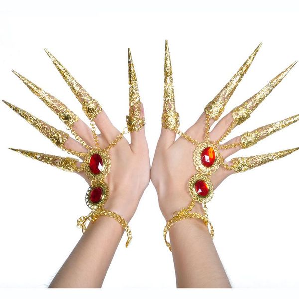 stage wear india jewelry belly dance accessories bollywood fingernail bracelets gold, Black;red
stage wear india jewelry belly dance accessories bollywood fingernail bracelets gold, Black;red