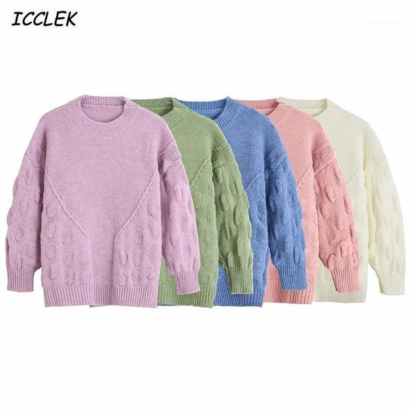 women's sweater solid loose knitted sweater o neck puff sleeve jumpers female purple knitwear vintage pink knit chic1, White;black
women's sweater solid loose knitted sweater o neck puff sleeve jumpers female purple knitwear vintage pink knit chic1, White;black